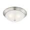 Designers Fountain 15in 3-Light Satin Platinum Interior Ceiling Light Flush Mount with Etched Glass Shade 1257L-SP-W - alternate 1